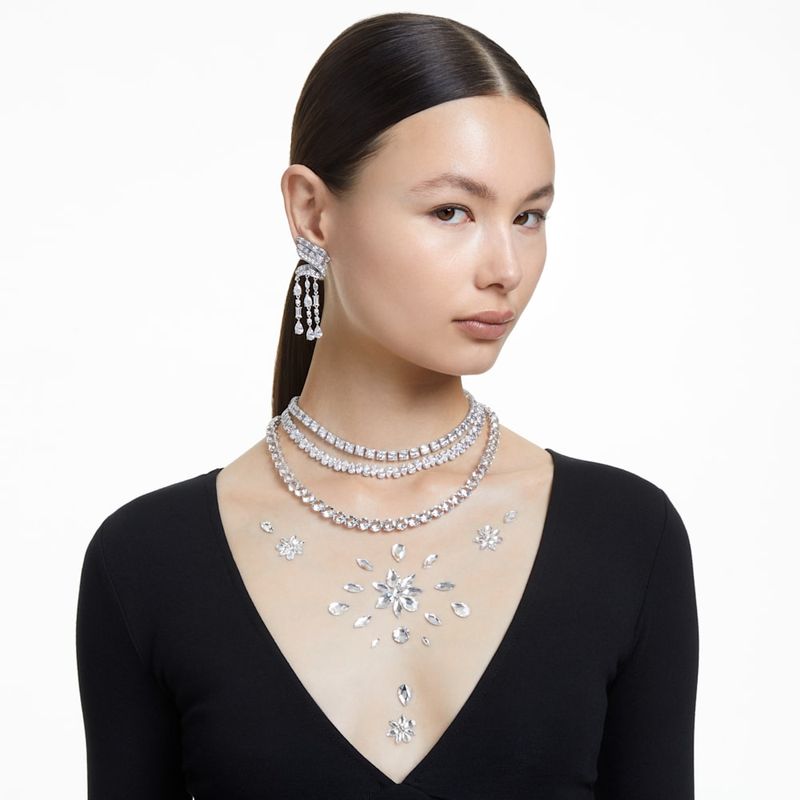 Collar-Matrix-Talla-pera-Blanco-Recubrimiento-en-rodio