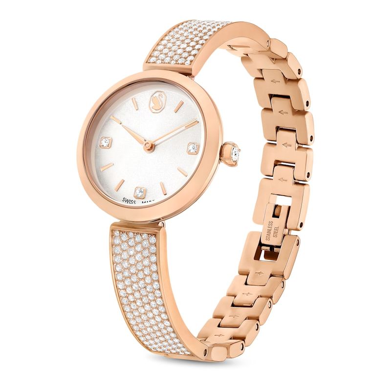 Reloj-Illumina-Fabricado-en-Suiza-Brazalete-de-metal-Tono-oro-rosa-Acabado-tono-oro-rosa