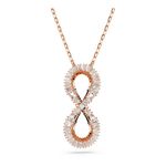 Colgante-Hyperbola-Simbolo-del-infinito-Blanco-Baño-tono-oro-rosa