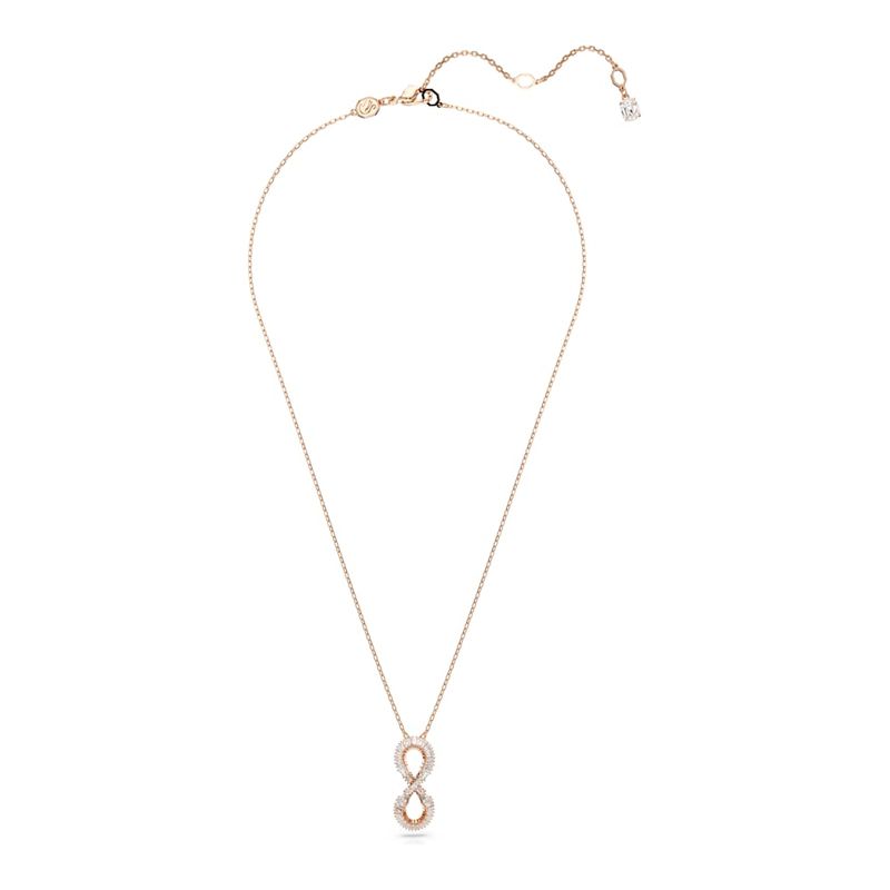 Colgante-Hyperbola-Simbolo-del-infinito-Blanco-Baño-tono-oro-rosa