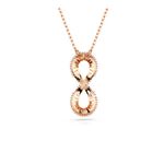 Colgante-Hyperbola-Simbolo-del-infinito-Blanco-Baño-tono-oro-rosa