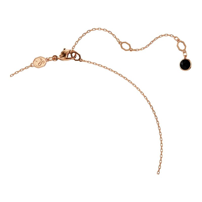 Colgante-Swarovski-Iconic-Swan-Cisne-Negro-Baño-tono-oro-rosa