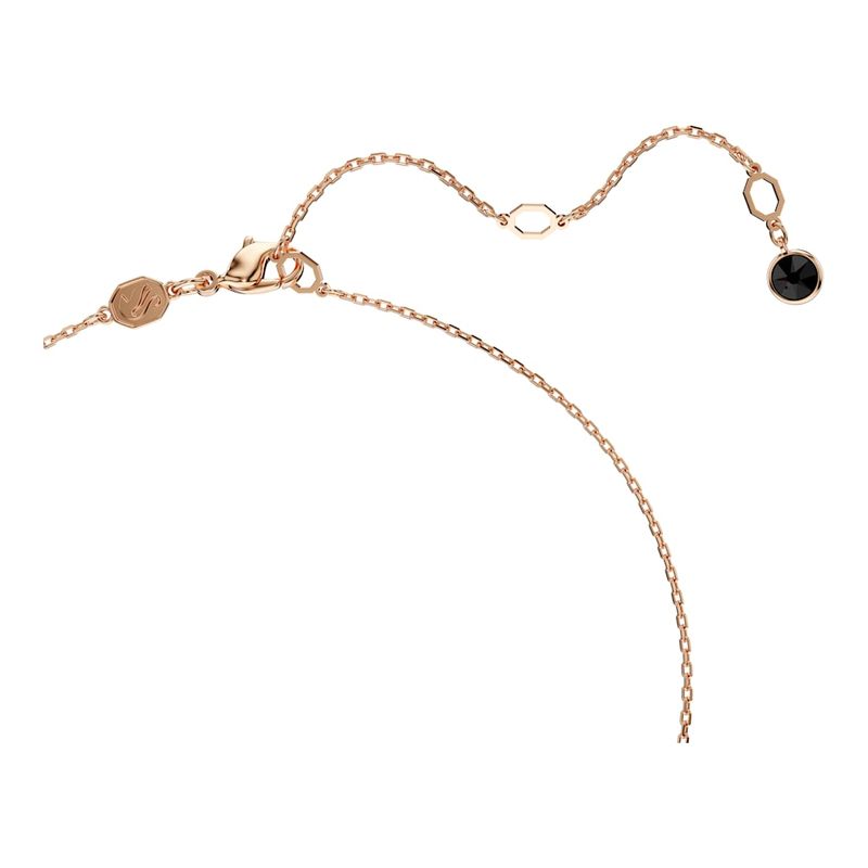 Colgante-Swarovski-Iconic-Swan-Cisne-Pequeño-Negro-Baño-tono-oro-rosa
