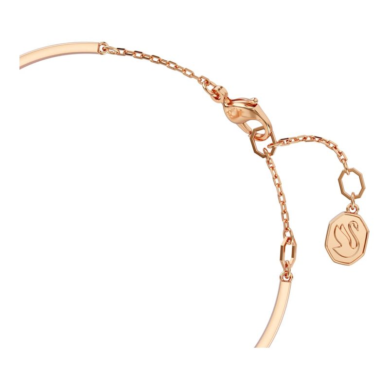 Brazalete-Hyperbola-Simbolo-del-infinito-Blanco-Baño-tono-oro-rosa