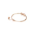 Brazalete-Hyperbola-Simbolo-del-infinito-Blanco-Baño-tono-oro-rosa