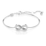 Pulsera-Hyperbola-Simbolo-del-infinito-Blanca-Recubrimiento-en-rodio