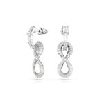 Pendientes-Hyperbola-Simbolo-del-infinito-Blancos-Recubrimiento-en-rodio