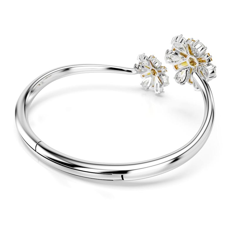 Brazalete-Idyllia-Flor-Amarillo-Recubrimiento-en-rodio