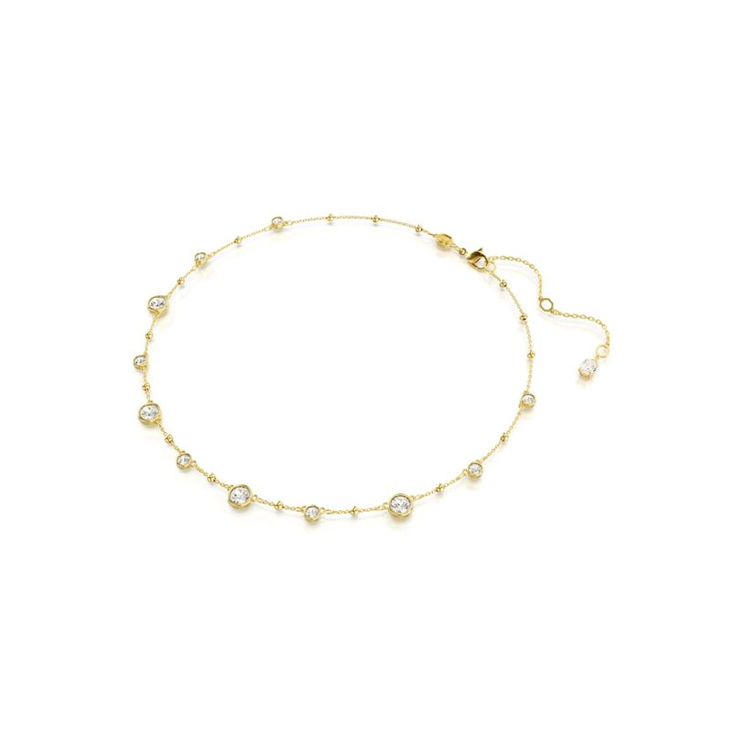 Collar-Imber-Talla-redonda-Diseño-distribuido-Blanco-Baño-tono-oro