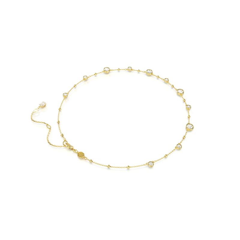 Collar-Imber-Talla-redonda-Diseño-distribuido-Blanco-Baño-tono-oro