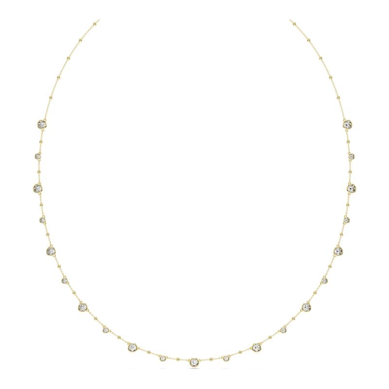 Collar-Imber-Talla-redonda-Blanco-Baño-tono-oro