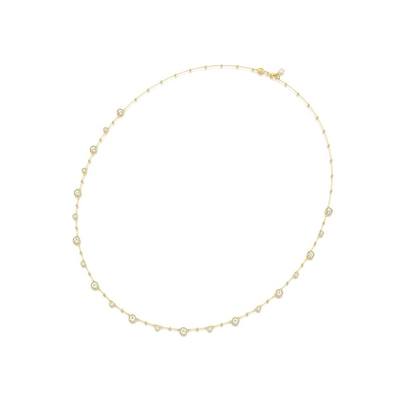 Collar-Imber-Talla-redonda-Blanco-Baño-tono-oro