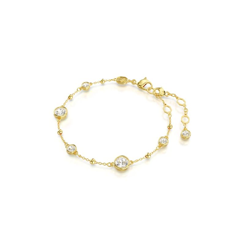 Pulsera-Imber-Talla-redonda-Blanca-Recubrimiento-tono-oro