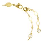 Pulsera-Imber-Talla-redonda-Blanca-Recubrimiento-tono-oro