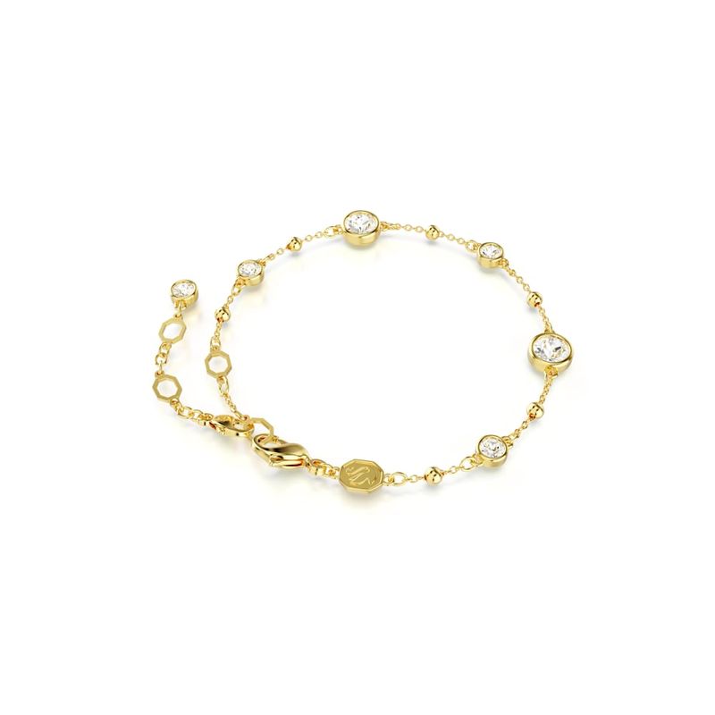 Pulsera-Imber-Talla-redonda-Blanca-Recubrimiento-tono-oro