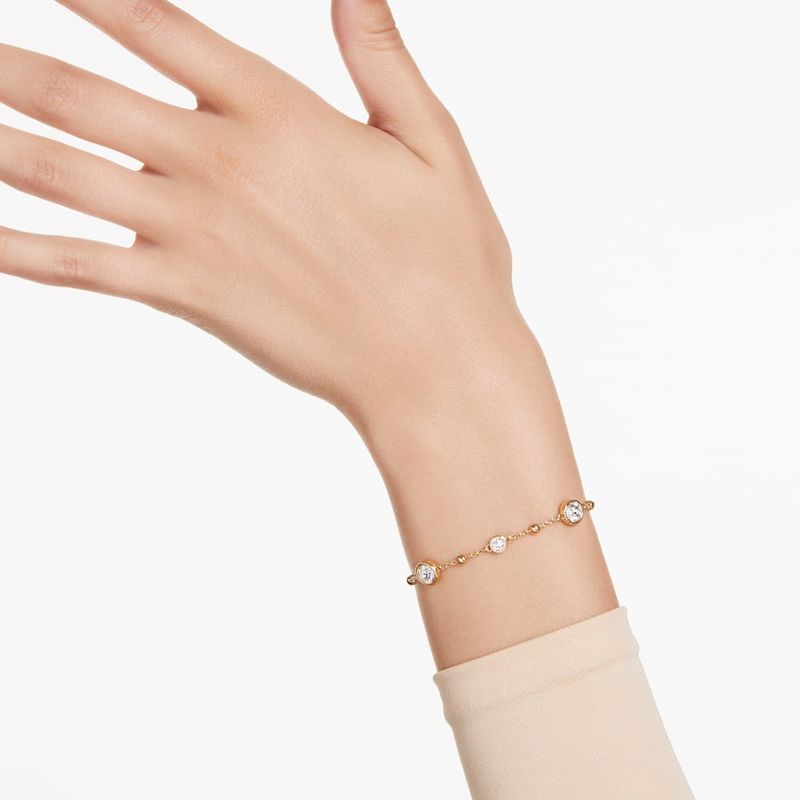 Pulsera-Imber-Talla-redonda-Blanca-Recubrimiento-tono-oro