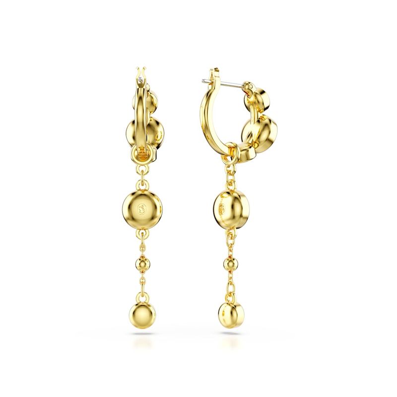 Pendientes-Imber-Talla-redonda-Blancos-Combinacion-de-acabados-metalicos