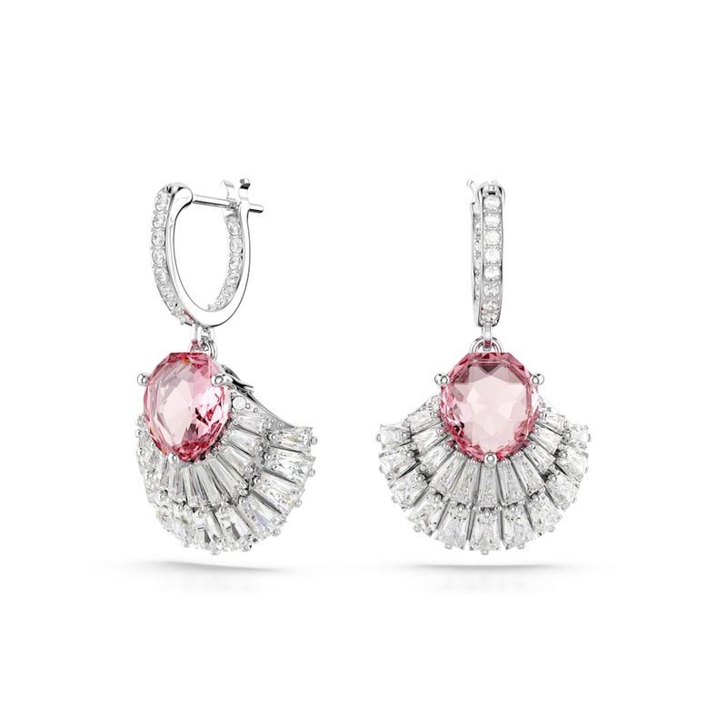 Pendientes-Idyllia-Caracola-Rosas-Recubrimiento-en-rodio