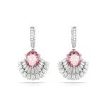 Pendientes-Idyllia-Caracola-Rosas-Recubrimiento-en-rodio