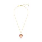 Colgante-Hyperbola-Talla-octogonal-Crystal-Pearls-Corazon-Rosa-Recubrimiento-tono-oro
