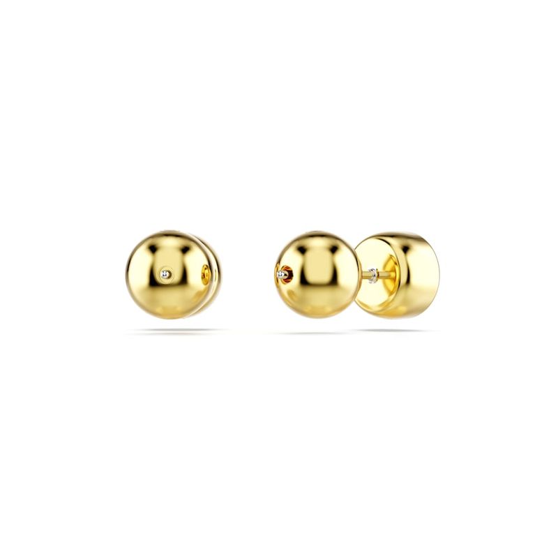 Pendientes-de-boton-Imber-Talla-redonda-Blancos-Baño-tono-oro