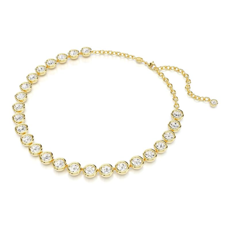 Collar-Imber-Talla-redonda-Blanco-Baño-tono-oro