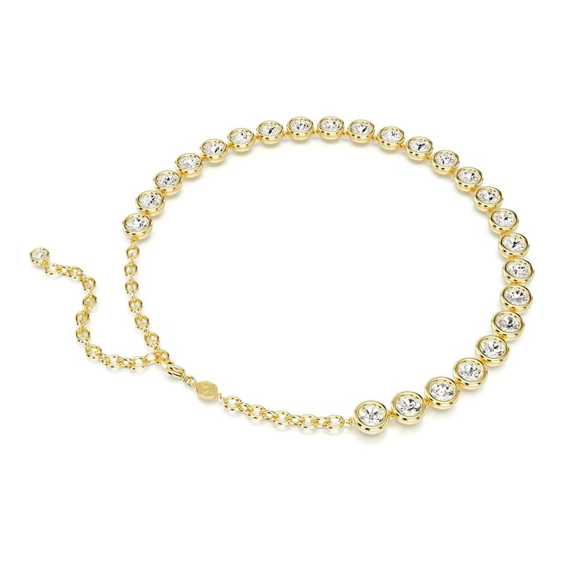 Collar-Imber-Talla-redonda-Blanco-Baño-tono-oro