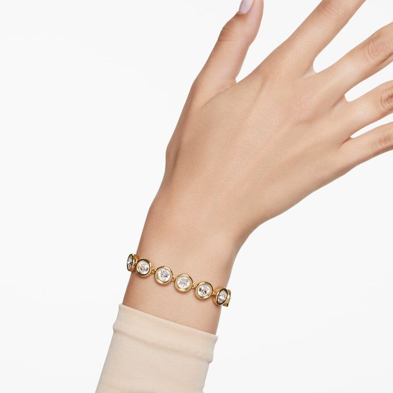 Pulsera-Imber-Talla-redonda-Blanca-Baño-tono-oro