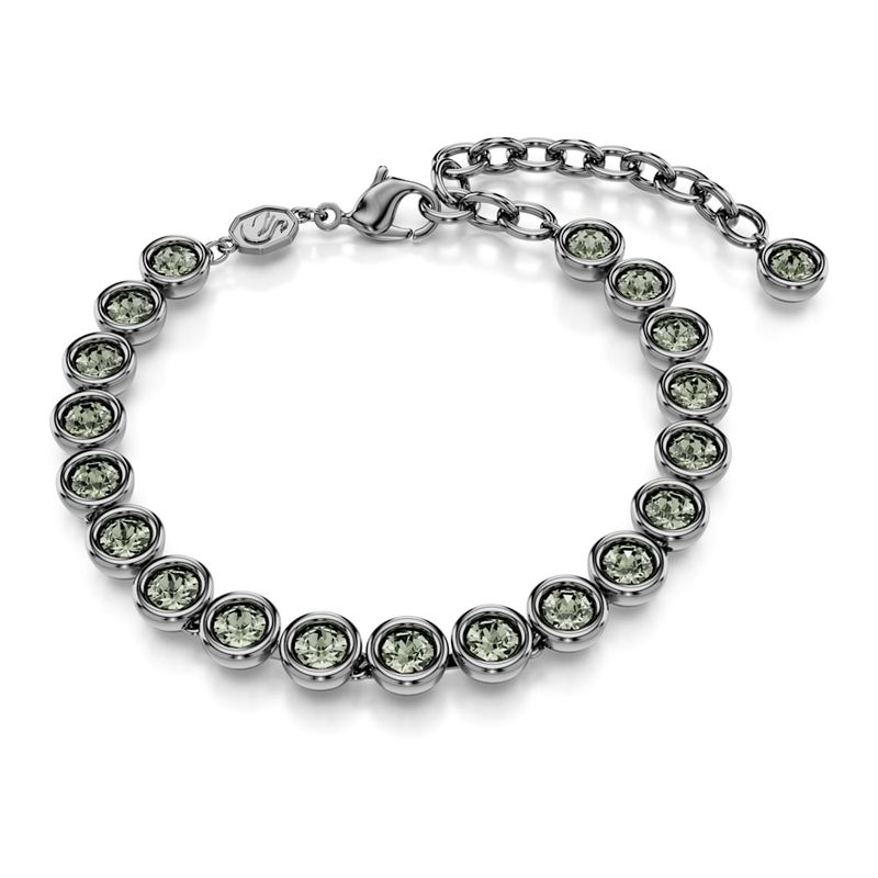 Pulsera-Imber-Tennis-Talla-redonda-Negra-Recubrimiento-en-rutenio