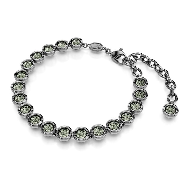 Pulsera-Imber-Tennis-Talla-redonda-Negra-Recubrimiento-en-rutenio