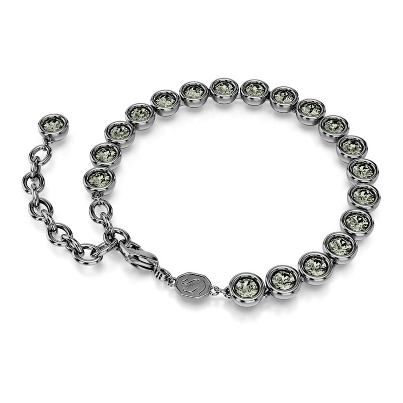 Pulsera-Imber-Tennis-Talla-redonda-Negra-Recubrimiento-en-rutenio