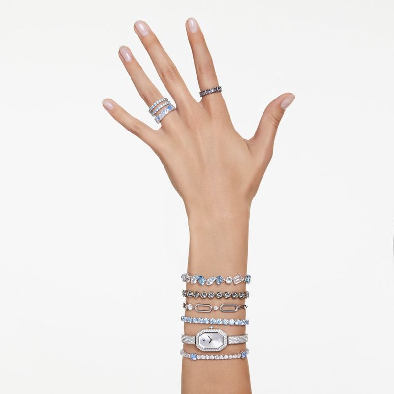 Pulsera-Imber-Tennis-Talla-redonda-Negra-Recubrimiento-en-rutenio