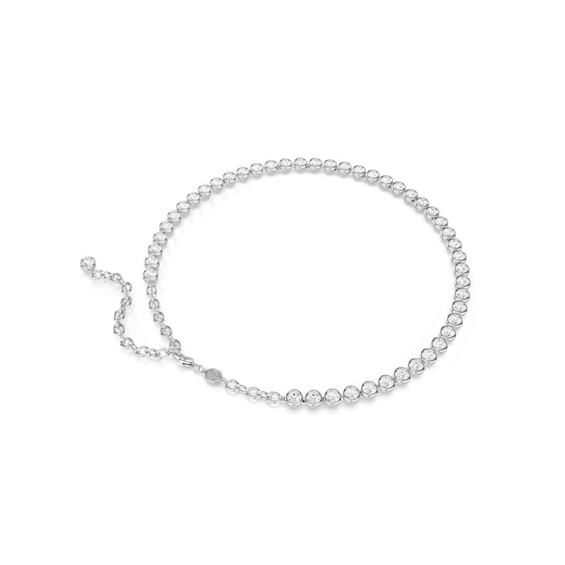 Collar-Imber-Tennis-Talla-redonda-Blanco-Recubrimiento-en-rodio