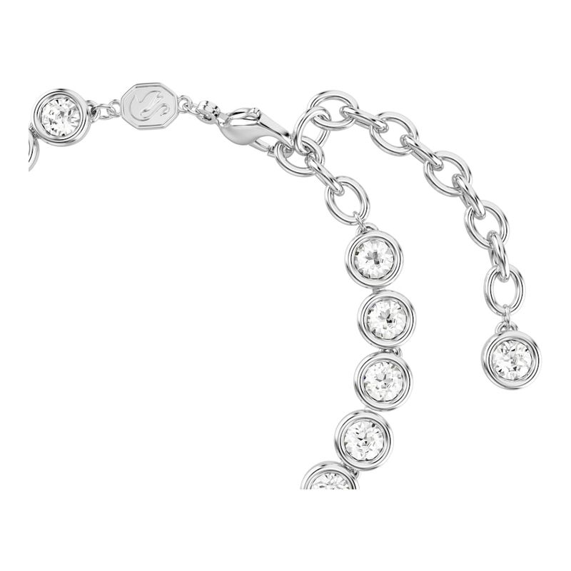 Pulsera-Imber-Tennis-Talla-redonda-Blanca-Recubrimiento-en-rodio