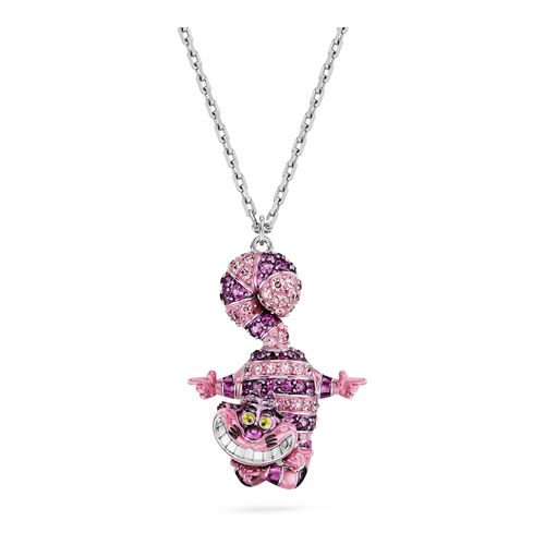 Colgante Alice in Wonderland, Gato, Rosa, Recubrimiento en rodio
