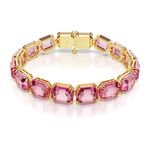 Pulsera-Millenia-Talla-octogonal-Rosa-Recubrimiento-tono-oro