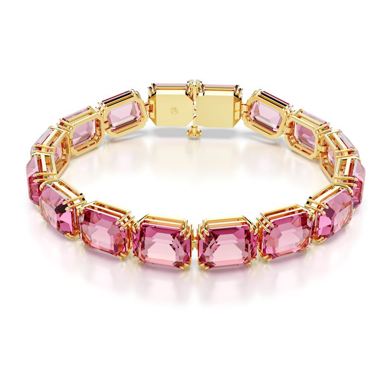 Pulsera-Millenia-Talla-octogonal-Rosa-Recubrimiento-tono-oro