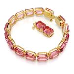 Pulsera-Millenia-Talla-octogonal-Rosa-Recubrimiento-tono-oro