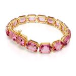 Pulsera-Millenia-Talla-octogonal-Rosa-Recubrimiento-tono-oro