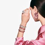 Pulsera-Millenia-Talla-octogonal-Rosa-Recubrimiento-tono-oro