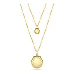 Colgante-en-capas-Meteora-Blanco-Recubrimiento-tono-oro