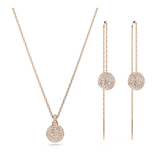 Conjunto Meteora, Blanco, Recubrimiento tono oro rosa