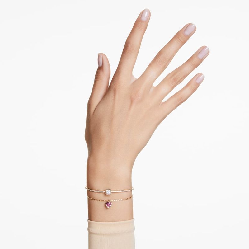 Brazalete-Stilla-Corazon-Rojo-Baño-tono-oro