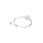 Brazalete-Hyperbola-Simbolo-del-infinito-Blanco-Recubrimiento-en-rodio
