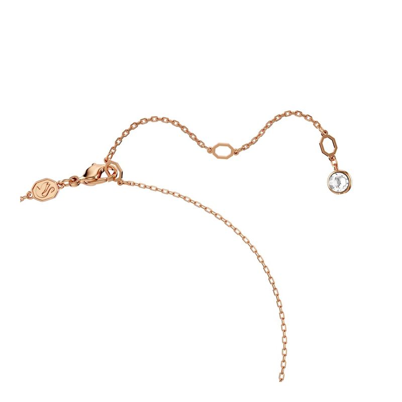 Colgante-Hyperbola-Pave-Simbolo-del-infinito-Blanco-Baño-tono-oro-rosa