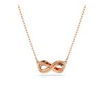 Colgante-Hyperbola-Pave-Simbolo-del-infinito-Blanco-Baño-tono-oro-rosa