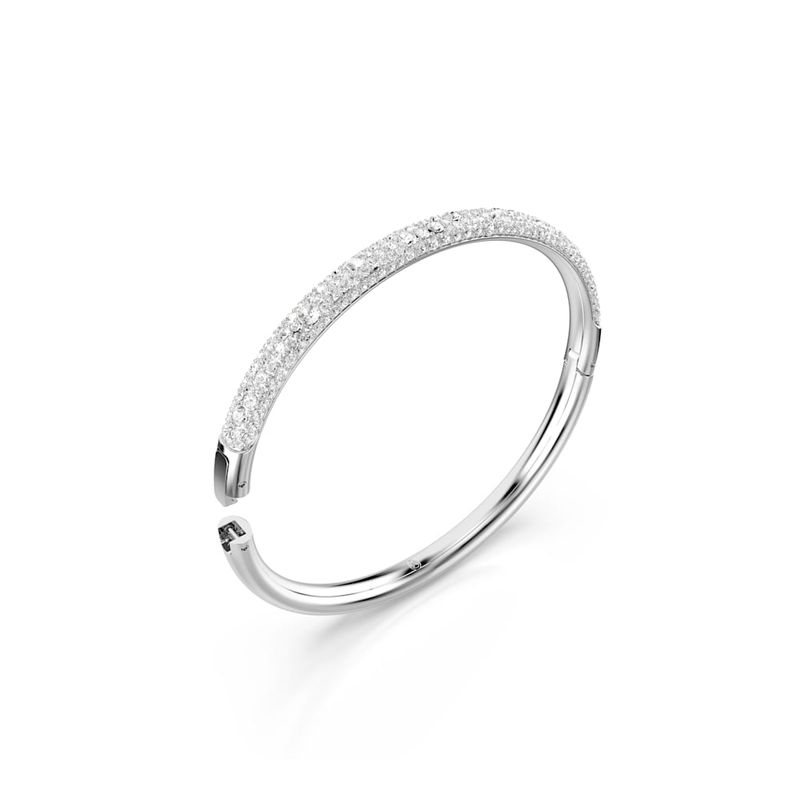 Brazalete-Meteora-Pave-nieve-Blanco-Recubrimiento-en-rodio