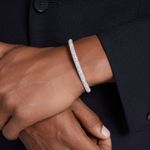 Brazalete-Meteora-Pave-nieve-Blanco-Recubrimiento-en-rodio