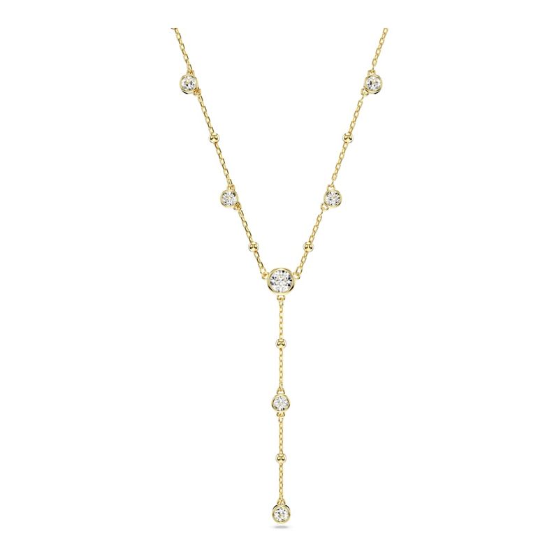 Collar-en-Y-Imber-Talla-redonda-Diseño-distribuido-Blanco-Baño-tono-oro