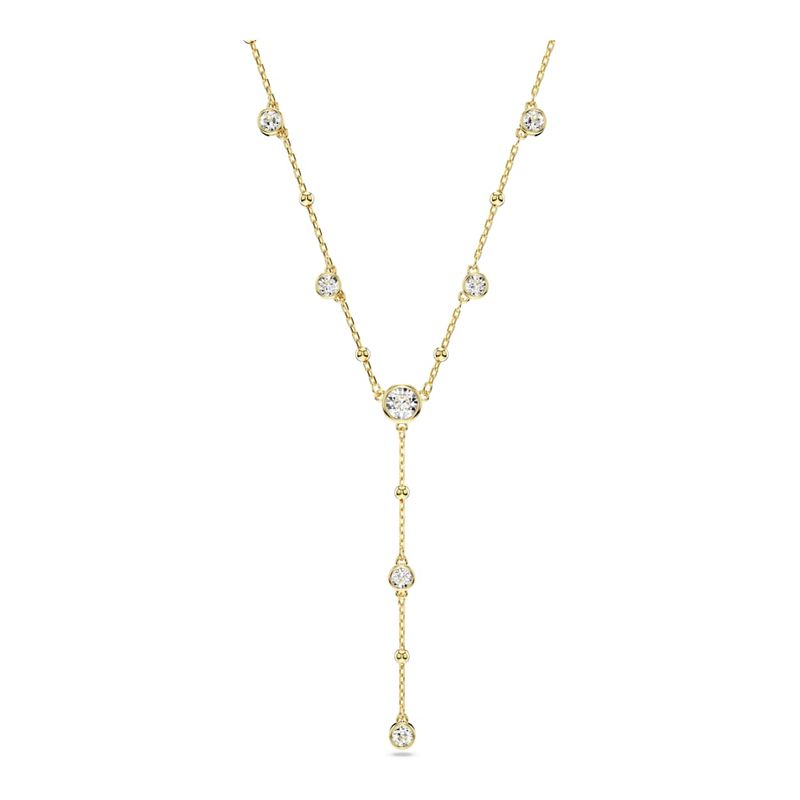 Collar-en-Y-Imber-Talla-redonda-Diseño-distribuido-Blanco-Baño-tono-oro